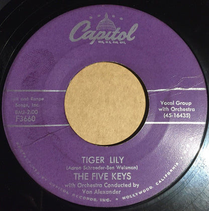 The Five Keys : Tiger Lily / Let There Be You (7", Single)
