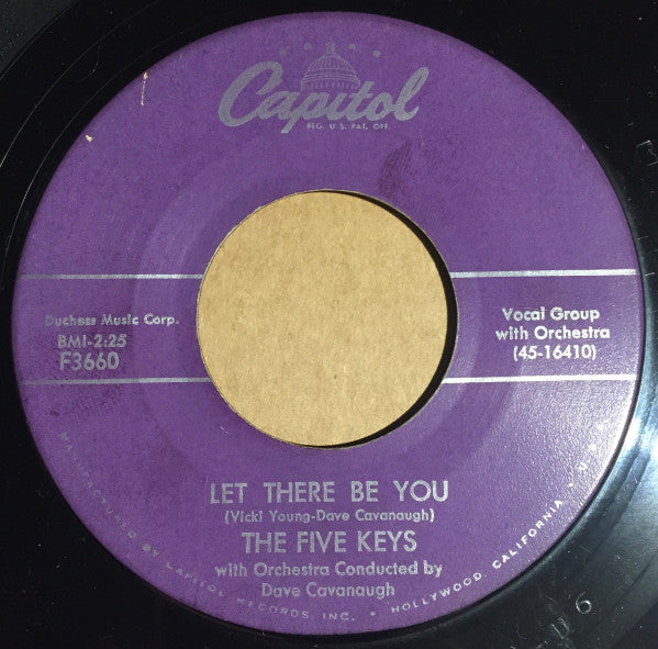 The Five Keys : Tiger Lily / Let There Be You (7", Single)