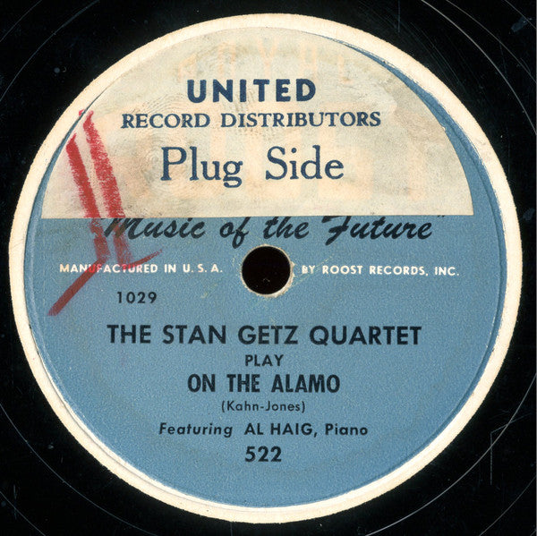 Stan Getz Quartet : On The Alamo / For Stompers Only (Shellac, 10")
