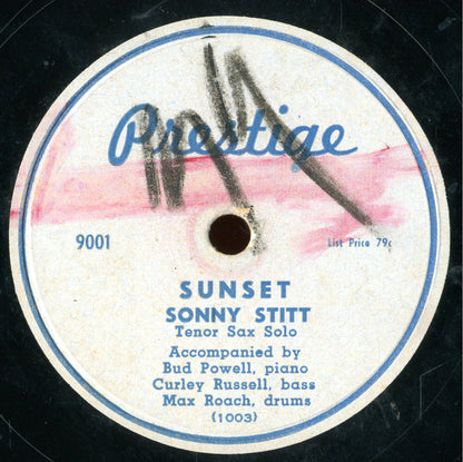 Sonny Stitt Quartet, Sonny Stitt : All God's Children (Got Rhythm) / Sunset (Shellac, 10")
