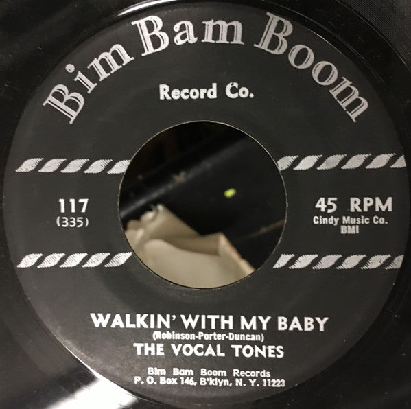 The Vocaltones : Walkin' With My Baby (7", RE)