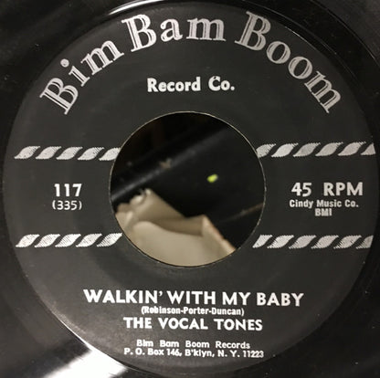 The Vocaltones : Walkin' With My Baby (7", RE)