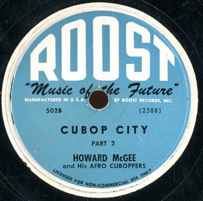 Howard McGhee And His Afro-Cuboppers : Cubop City (Shellac, 10")