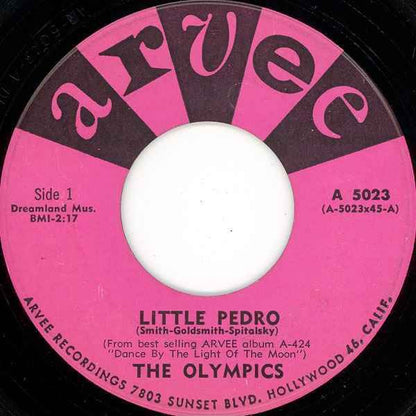 The Olympics / Cappy Lewis : Little Pedro / Bull Fight (7")