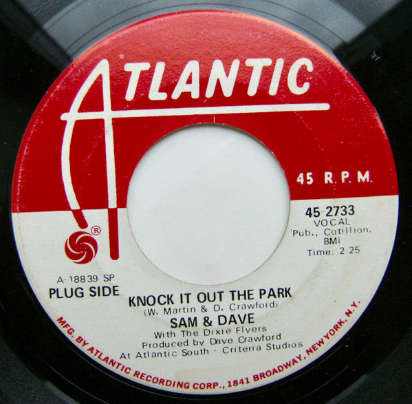 Sam & Dave : Knock It Out The Park (7", Single, Promo)