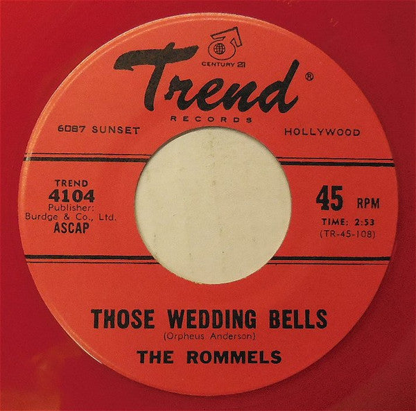 The Rommels : Those Wedding Bells (7", Single, Unofficial, Red)