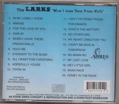 The Larks (3) : When I Leave These Prison Walls (CD, Comp)