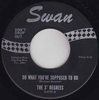 The Three Degrees : Gee Baby (I'm Sorry) / Do What You're Supposed To Do (7", Roc)