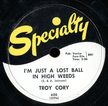 Troy Cory : Yearning / I'm Just A Lost Ball In High Weeds (Shellac, 10")