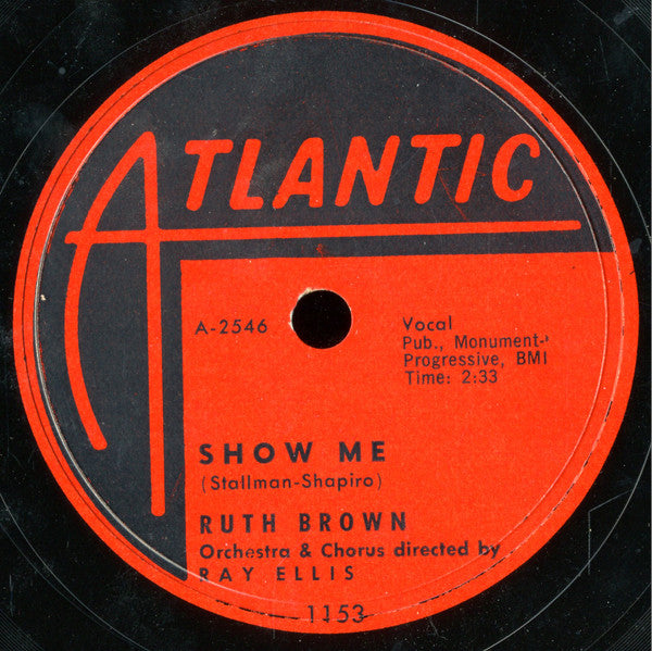 Ruth Brown : Show Me / I Hope We Meet (On The Road Some Day) (Shellac, 10")