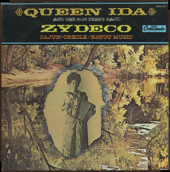 Queen Ida And The Bon Temps Zydeco Band : Queen Ida And The Bon Temps Band Play The Zydeco (LP, Album, Red)