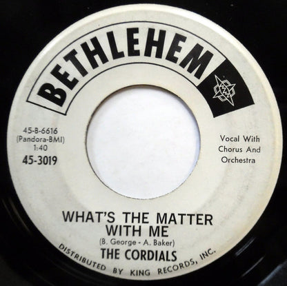 The Cordials (5) : What's The Matter With Me (7", Promo)
