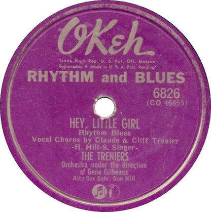The Treniers : Old Women Blues / Hey, Little Girl (Shellac, 10")