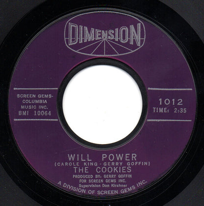 The Cookies : Will Power / I Want A Boy For My Birthday (7", Styrene, Bes)