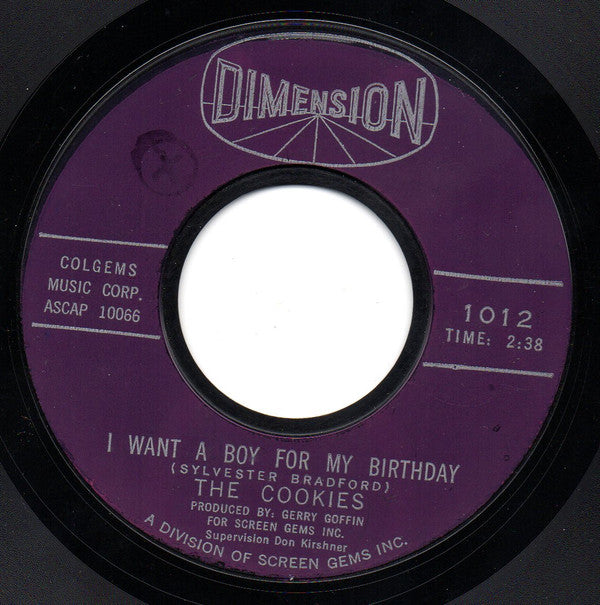 The Cookies : Will Power / I Want A Boy For My Birthday (7", Styrene, Bes)
