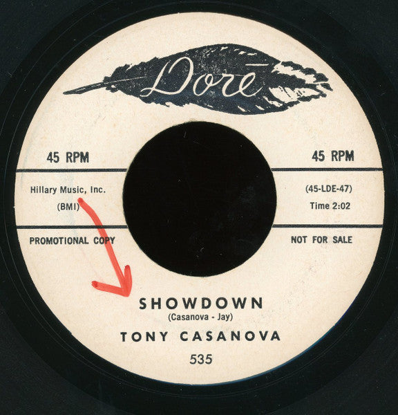 Tony Casanova (2) : Showdown / Boogie Woogie Feeling (7", Promo)