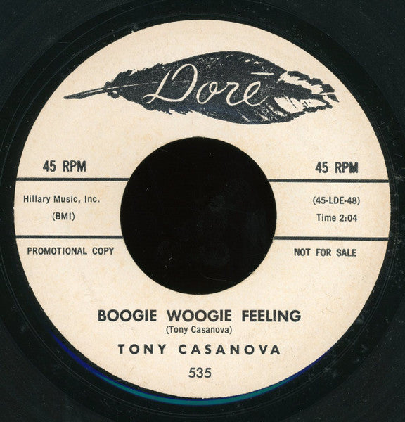 Tony Casanova (2) : Showdown / Boogie Woogie Feeling (7", Promo)