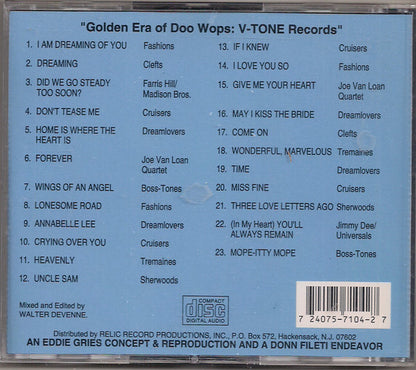 Various : The Golden Era Of Doowops: The Groups Of V-Tone Records (CD, Comp)