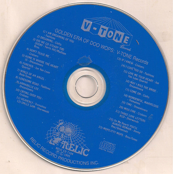 Various : The Golden Era Of Doowops: The Groups Of V-Tone Records (CD, Comp)