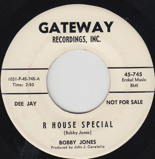 Bobby Jones (20) : R House Special (7", Promo)