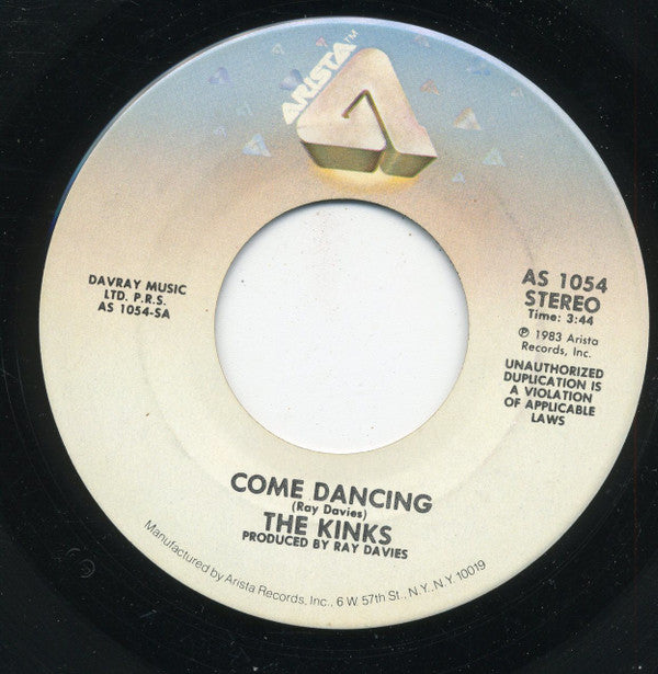The Kinks : Come Dancing (7", Single, Spe)