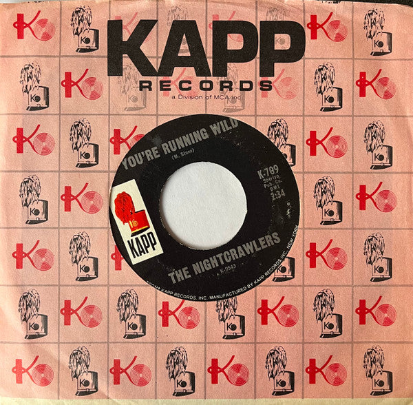 The Nightcrawlers : The Little Black Egg / You're Running Wild (7", Single, Styrene, San)