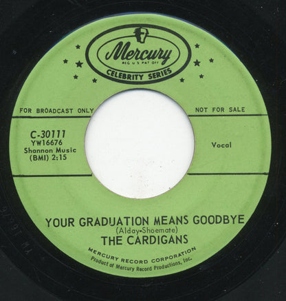 The Cardigans (2) : Your Graduation Means Goodbye  (7", Promo, RE)