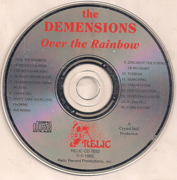 The Demensions : Over The Rainbow (CD, Comp)