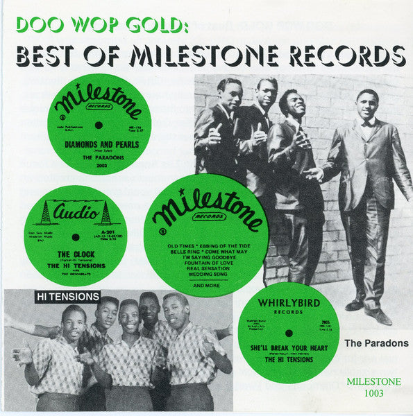 Various : Doo Wop Gold: Best Of Milestone Records (CD, Comp)