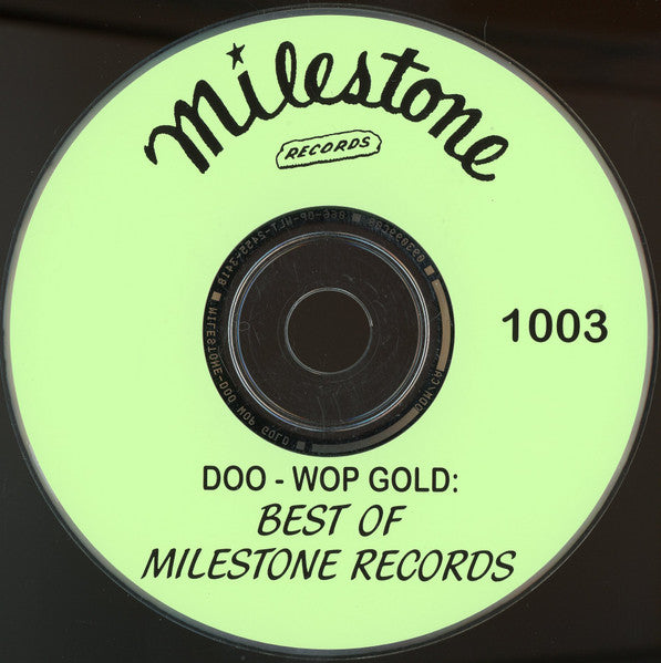Various : Doo Wop Gold: Best Of Milestone Records (CD, Comp)