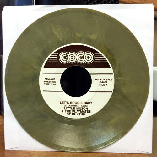 Little Milton And The Playmates Of Rhythm / The Numbers (26) : Let's Boogie Baby / My Pillow (7", Advance, Promo, Unofficial)