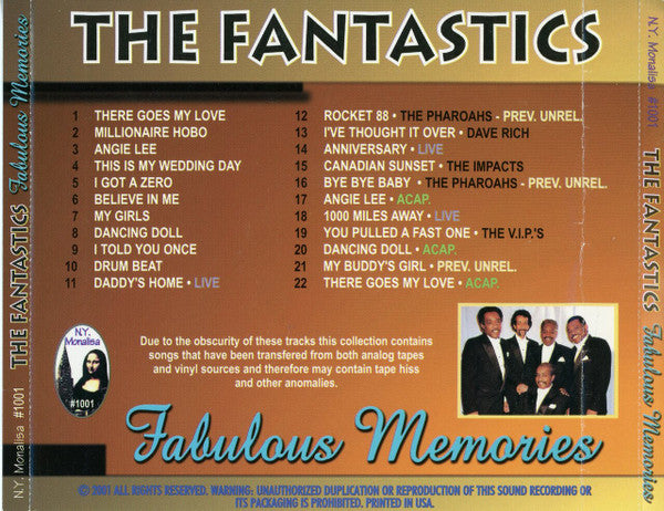 The Fantastics (5) : Fabulous Memories (CD, Comp)