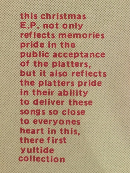 The Platters : Christmas With The Platters, Volume 1 (7", EP, Unofficial, Red)