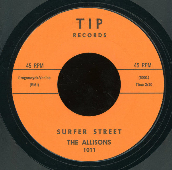 The Allisons (2) : Surfer Street / Money (7", Styrene)
