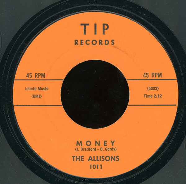 The Allisons (2) : Surfer Street / Money (7", Styrene)
