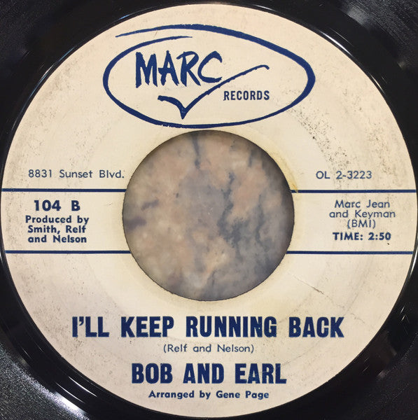 Bob & Earl : Harlem Shuffle (7", Single, Styrene)