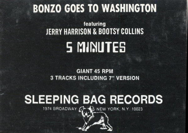 Bonzo Goes To Washington : 5 Minutes (12", Promo)