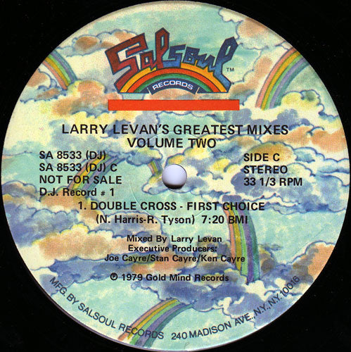 Larry Levan : Larry Levan's Greatest Mixes Volume Two (2x12", Comp, Promo)