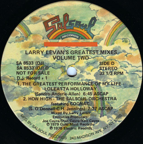 Larry Levan : Larry Levan's Greatest Mixes Volume Two (2x12", Comp, Promo)