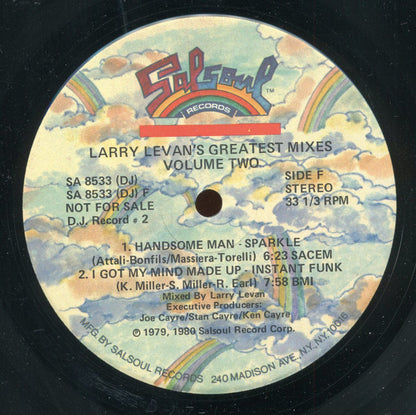Larry Levan : Larry Levan's Greatest Mixes Volume Two (2x12", Comp, Promo)