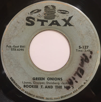 Booker T & The MG's : Green Onions / Behave Yourself (7", Single)