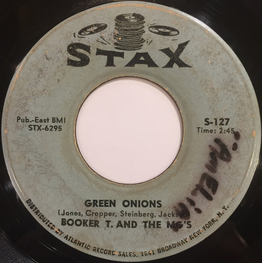 Booker T & The MG's : Green Onions / Behave Yourself (7", Single)