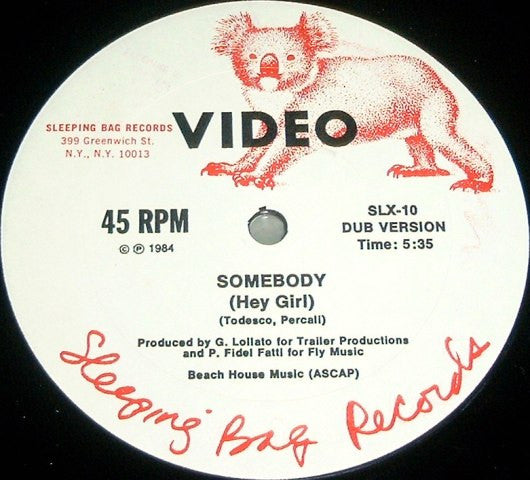 Video : Somebody (Hey Girl) (12", Ltd)