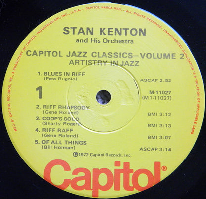 Stan Kenton And His Orchestra : Artistry In Jazz (LP, Album, Mono, Win)