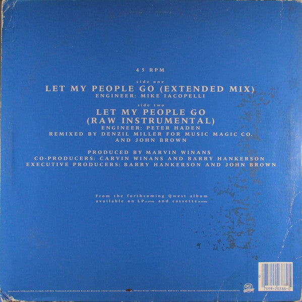 The Winans : Let My People Go (12", Maxi, Pur)