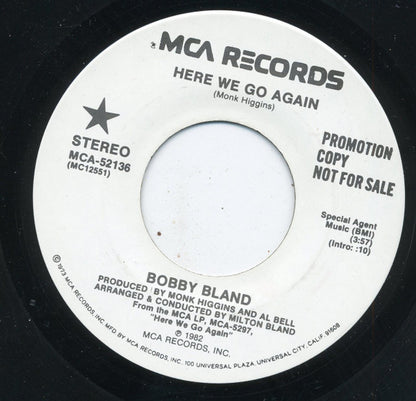 Bobby Bland : Here We Go Again (7", Single, Promo)