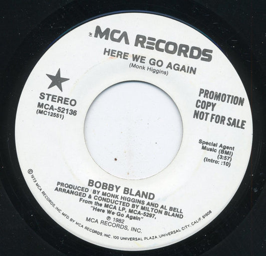 Bobby Bland : Here We Go Again (7", Single, Promo)
