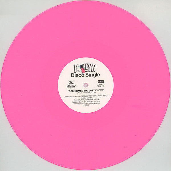 Pollyn : Sometimes You Just Know / Too Late To Change The Past (12", Pin)