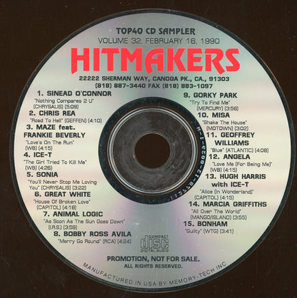 Various : Hitmakers Top40 CD Sampler Volume 32 (CD, Comp, Promo, Smplr)