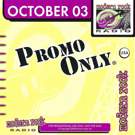 Various : Promo Only Modern Rock Radio: October 2003 (CD, Comp, Promo)
